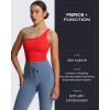 imageAoxjox Workout Updated Mila Leggings for Women High Waisted Tummy Control Drawcord Yoga Pants 245quot265quot285quotSteel Blue