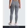imageAoxjox Workout Updated Mila Leggings for Women High Waisted Tummy Control Drawcord Yoga Pants 245quot265quot285quotWinds Grey Marl Size Up for Less Compression