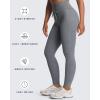 imageAoxjox Workout Updated Mila Leggings for Women High Waisted Tummy Control Drawcord Yoga Pants 245quot265quot285quotWinds Grey Marl Size Up for Less Compression