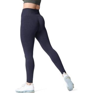 imageAoxjox Womens High Waist Workout Gym Vital Seamless Leggings Yoga PantsA Navy Marl