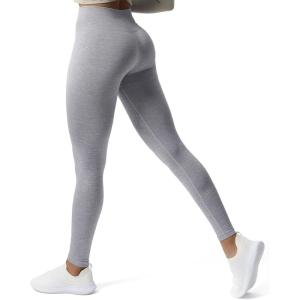imageAoxjox Womens High Waist Workout Gym Vital Seamless Leggings Yoga PantsSmokey Grey Marl
