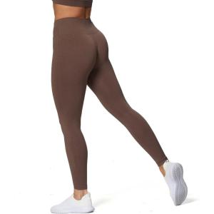 imageAoxjox Womens High Waist Workout Gym Vital Seamless Leggings Yoga PantsVital 30 Fudge Coffee