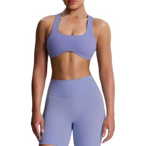 imageAoxjox Womens Workout Sports Bras Fitness Define Sculpt Racerback Bra Yoga Crop TankLazuli