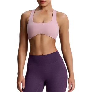 imageAoxjox Womens Workout Sports Bras Fitness Define Sculpt Racerback Bra Yoga Crop TankWoodrose