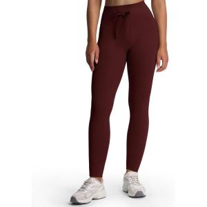 imageAoxjox Workout Updated Mila Leggings for Women High Waisted Tummy Control Drawcord Yoga Pants 245quot265quot285quotRum Raisin