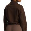 imageAoxjox Womens Cotton Short Jackets with Fleece Oversized Warm Autumn Winter Long Sleeve Cloud JacketFudge Coffee