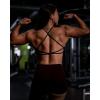 imageAoxjox Womens Workout Sports Bras Fitness Ivy Low Impact Bra Yoga Crop TankBlack 3 Pieces Pack