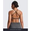 imageAoxjox Womens Workout Sports Bras Fitness Ivy Low Impact Bra Yoga Crop TankBlack 3 Pieces Pack