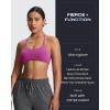 imageAoxjox Womens Workout Sports Bras Fitness Ivy Low Impact Bra Yoga Crop TankCattleya Purple