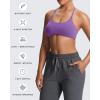 imageAoxjox Womens Workout Sports Bras Fitness Ivy Low Impact Bra Yoga Crop TankChive Blossom