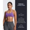 imageAoxjox Womens Workout Sports Bras Fitness Ivy Low Impact Bra Yoga Crop TankChive Blossom