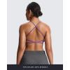 imageAoxjox Womens Workout Sports Bras Fitness Ivy Low Impact Bra Yoga Crop TankChive Blossom