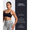 imageAoxjox Womens Workout Sports Bras Fitness Ivy Low Impact Bra Yoga Crop TankCloud Black