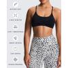 imageAoxjox Womens Workout Sports Bras Fitness Ivy Low Impact Bra Yoga Crop TankCloud Black
