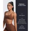 imageAoxjox Womens Workout Sports Bras Fitness Ivy Low Impact Bra Yoga Crop TankCloud Brown