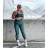 imageAoxjox Womens Workout Sports Bras Fitness Ivy Low Impact Bra Yoga Crop TankCloud Dark Green