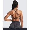 imageAoxjox Womens Workout Sports Bras Fitness Ivy Low Impact Bra Yoga Crop TankCloud Navy