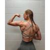 imageAoxjox Womens Workout Sports Bras Fitness Ivy Low Impact Bra Yoga Crop TankGrey