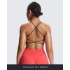 imageAoxjox Womens Workout Sports Bras Fitness Ivy Low Impact Bra Yoga Crop TankIron Grey