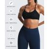 imageAoxjox Womens Workout Sports Bras Fitness Ivy Low Impact Bra Yoga Crop TankMidnight Leaf Print