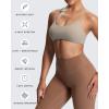 imageAoxjox Womens Workout Sports Bras Fitness Ivy Low Impact Bra Yoga Crop TankMink