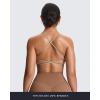 imageAoxjox Womens Workout Sports Bras Fitness Ivy Low Impact Bra Yoga Crop TankMink