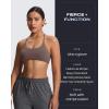 imageAoxjox Womens Workout Sports Bras Fitness Ivy Low Impact Bra Yoga Crop TankPlum Truffle