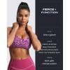 imageAoxjox Womens Workout Sports Bras Fitness Ivy Low Impact Bra Yoga Crop TankPurple Leaf Print