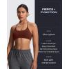 imageAoxjox Womens Workout Sports Bras Fitness Ivy Low Impact Bra Yoga Crop TankRum Raisin
