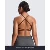 imageAoxjox Womens Workout Sports Bras Fitness Ivy Low Impact Bra Yoga Crop TankRum Raisin