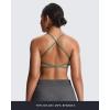 imageAoxjox Womens Workout Sports Bras Fitness Ivy Low Impact Bra Yoga Crop TankSage Green