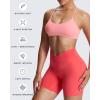imageAoxjox Womens Workout Sports Bras Fitness Ivy Low Impact Bra Yoga Crop TankSalmon Rose