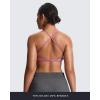imageAoxjox Womens Workout Sports Bras Fitness Ivy Low Impact Bra Yoga Crop TankSpring Crocus