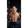 imageAoxjox Womens Workout Sports Bras Fitness Ivy Low Impact Bra Yoga Crop TankWhite