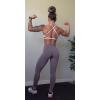 imageAoxjox Womens Workout Sports Bras Fitness Ivy Low Impact Bra Yoga Crop TankWhite
