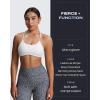 imageAoxjox Womens Workout Sports Bras Fitness Ivy Low Impact Bra Yoga Crop TankWhite