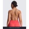 imageAoxjox Womens Workout Sports Bras Fitness Ivy Low Impact Bra Yoga Crop TankWoodrose