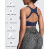 imageAoxjox Womens Workout Sports Bras High Impact Fitness Training Gym Khloe Bra Yoga Crop TankBellwether Blue