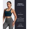 imageAoxjox Womens Workout Sports Bras High Impact Fitness Training Gym Khloe Bra Yoga Crop TankBlueberry
