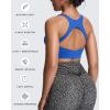 imageAoxjox Womens Workout Sports Bras High Impact Fitness Training Gym Khloe Bra Yoga Crop TankDirectoire Blue