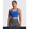 imageAoxjox Womens Workout Sports Bras High Impact Fitness Training Gym Khloe Bra Yoga Crop TankDirectoire Blue