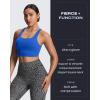 imageAoxjox Womens Workout Sports Bras High Impact Fitness Training Gym Khloe Bra Yoga Crop TankDirectoire Blue