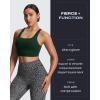 imageAoxjox Womens Workout Sports Bras High Impact Fitness Training Gym Khloe Bra Yoga Crop TankForest Green