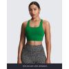 imageAoxjox Womens Workout Sports Bras High Impact Fitness Training Gym Khloe Bra Yoga Crop TankJolly Green