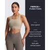imageAoxjox Womens Workout Sports Bras High Impact Fitness Training Gym Khloe Bra Yoga Crop TankMink