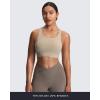 imageAoxjox Womens Workout Sports Bras High Impact Fitness Training Gym Khloe Bra Yoga Crop TankMink