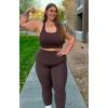 imageAoxjox Womens Workout Sports Bras High Impact Fitness Training Gym Khloe Bra Yoga Crop TankMulch