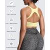 imageAoxjox Womens Workout Sports Bras High Impact Fitness Training Gym Khloe Bra Yoga Crop TankPastel Yellow