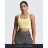 imageAoxjox Womens Workout Sports Bras High Impact Fitness Training Gym Khloe Bra Yoga Crop TankPastel Yellow