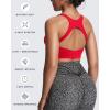 imageAoxjox Womens Workout Sports Bras High Impact Fitness Training Gym Khloe Bra Yoga Crop TankRacing Red